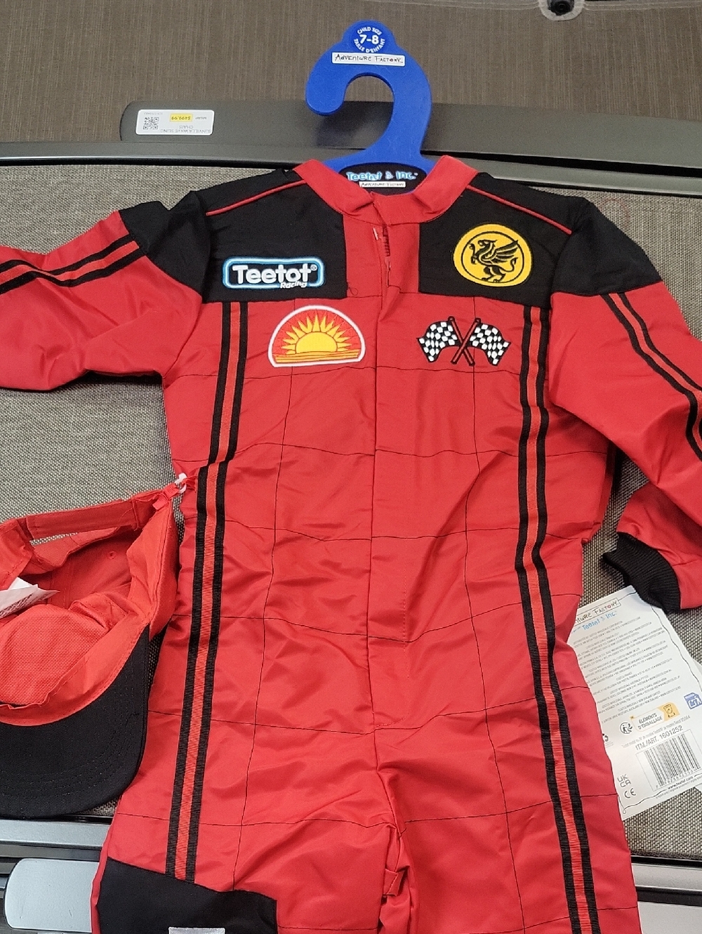 Red Racing Driver Kids Halloween Costume